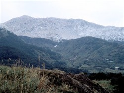 七星山の雪景色