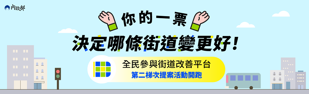 你的一票決定哪條街道變更好