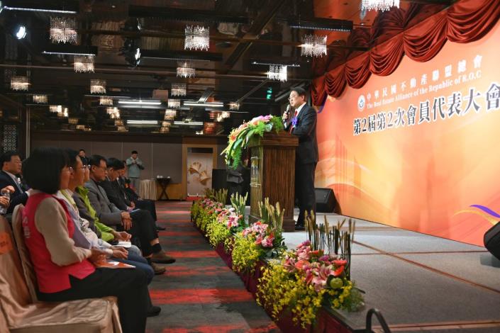 林右昌部長出席中華民國不動產聯盟總會會員代表大會