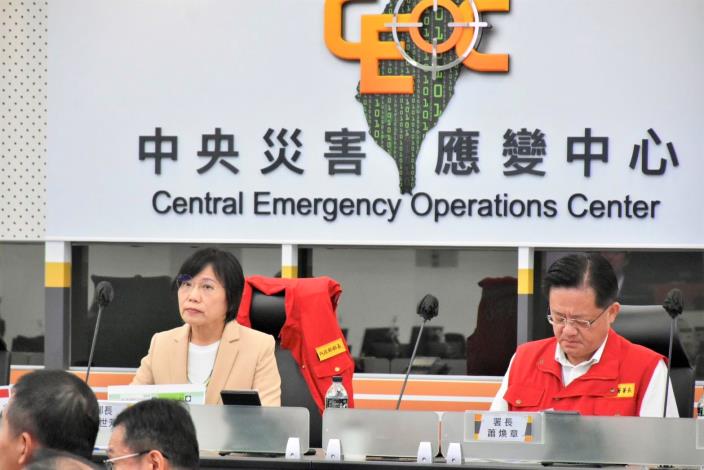 劉世芳部長視察 盤點防救災整備工作