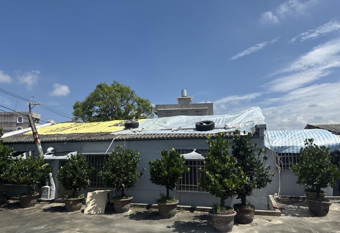 臺南佳里居民房屋受災情形