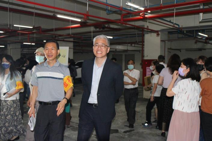 吳常務次長堂安督導同仁演練情形