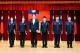 圖3.內政部林右昌部長(左3)頒獎本期成績優秀學員，受獎人員（由左至右）為趙珮㚬（左1）、陳巧怡（左2）、郭家甄（左4）、簡君瑋（左5）、王群智（左6）。
