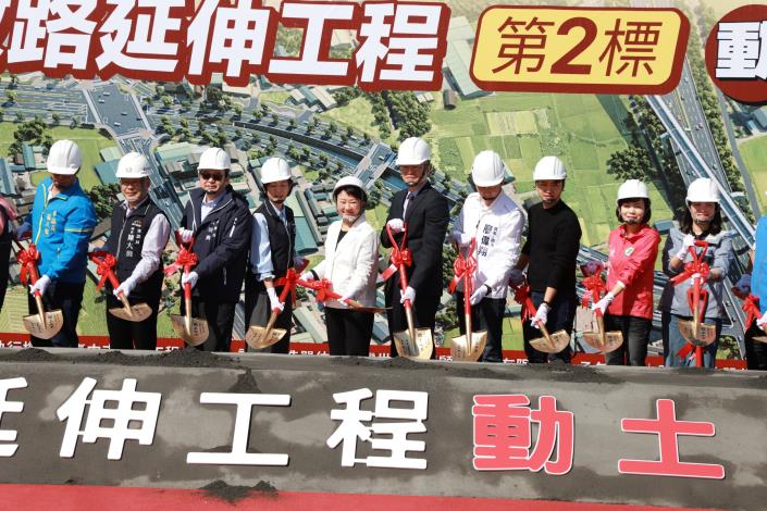 03內政部次長吳堂安出席「台中市政路第2標工程」開工典禮動土儀式