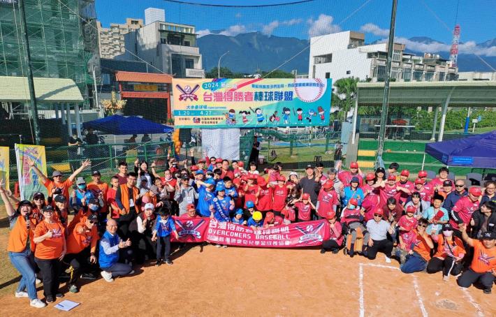 圖四台灣得勝者棒球聯盟比賽在花蓮市美崙東興路大本棒球場舉辦圓滿成功