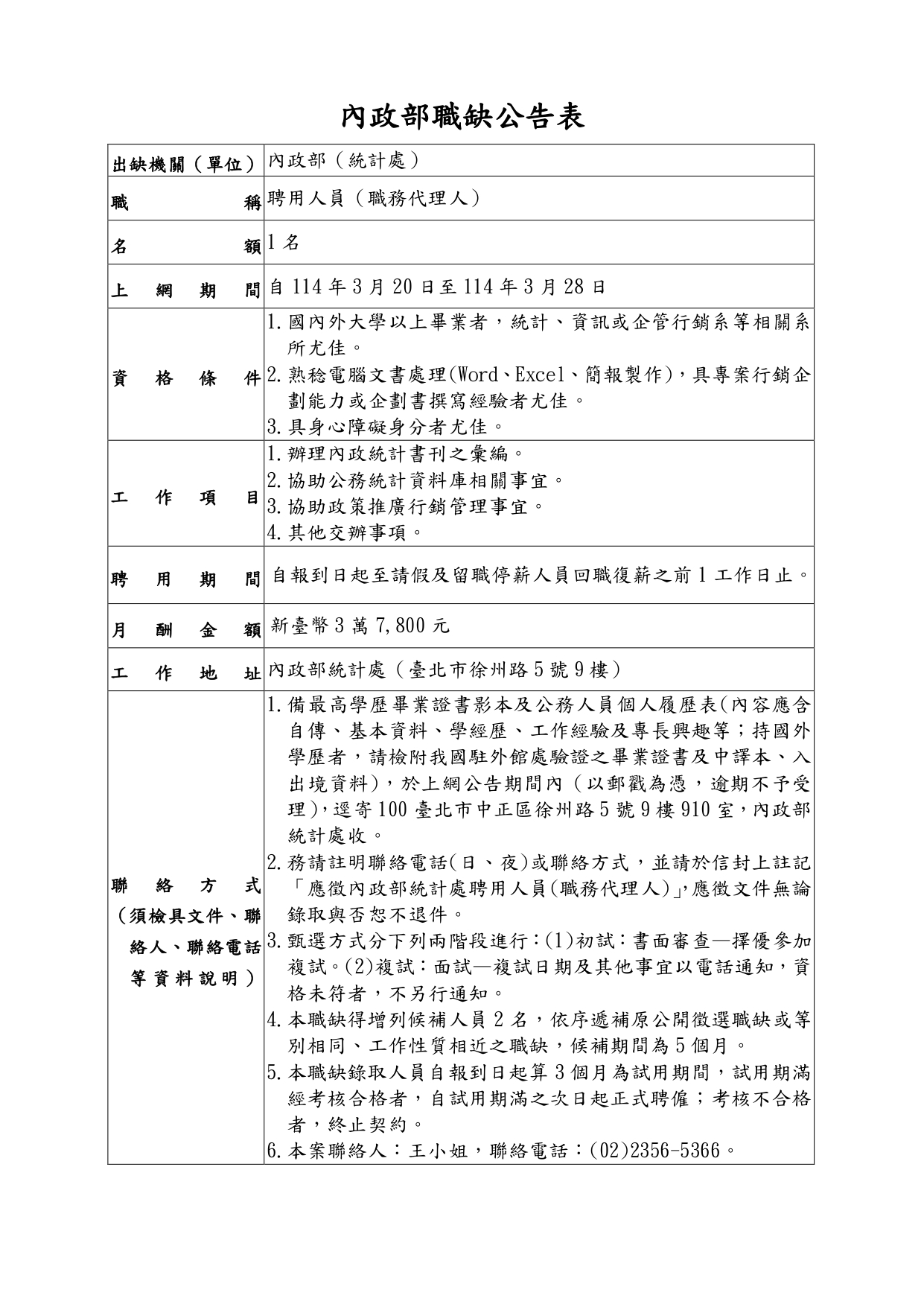 附件4-(0211更新)職缺公告表(聘用職代)11402修-修試用文字_page-0001
