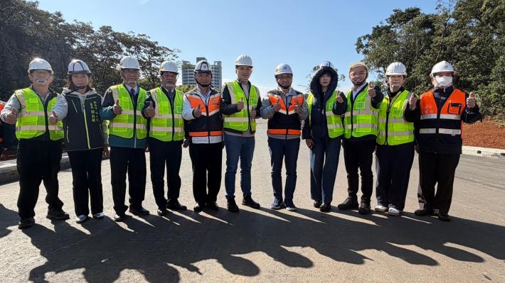 「新北市林口區A3計畫道路新闢工程視察」大合影