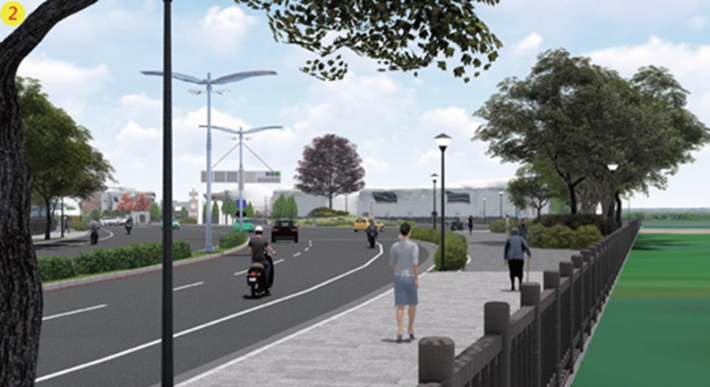 雲林縣斗南鎮東外環道路新闢工程－完工模擬圖