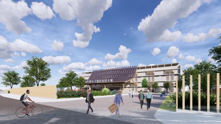 衛生福利部朴子醫院六腳長照機構-建築模擬圖
