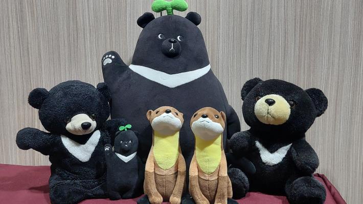 熊族貂民吉祥物(動物布偶)-玉管處提供