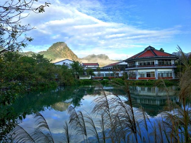 雪霸汶水園區環境優美、生態豐富，綠地、生態池適合親子假日同遊白天踏青、夜晚觀星的好去處