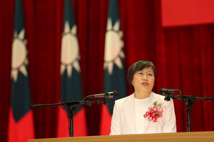 圖2：內政部劉世芳部長到場致詞勉勵