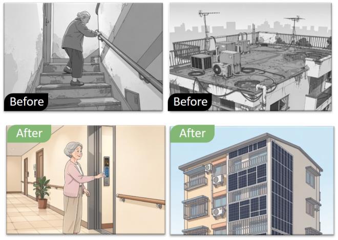 老宅延壽可提高高齡者居住安全及減少碳排