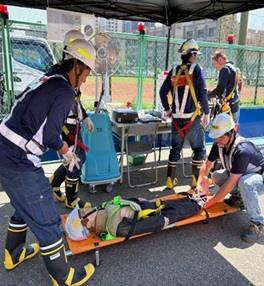 114年度下水道出入坑評緊急應變演練照片