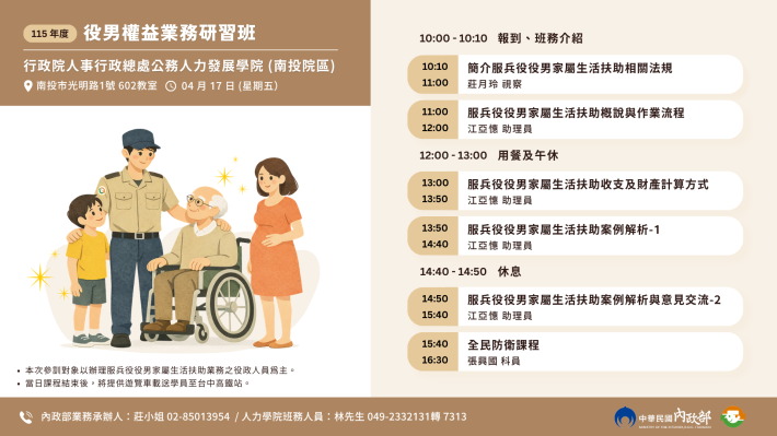 115年-役男權益業務研習班第1梯次
