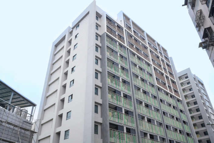 桃園市「慈文安居」建築外觀。