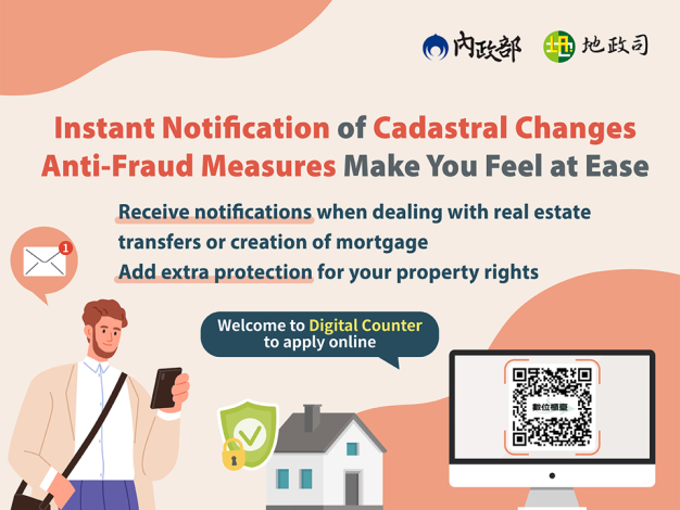 Instant Notification of Cadastral Changes. Anti-Fraud Measures Make You Feel at Ease