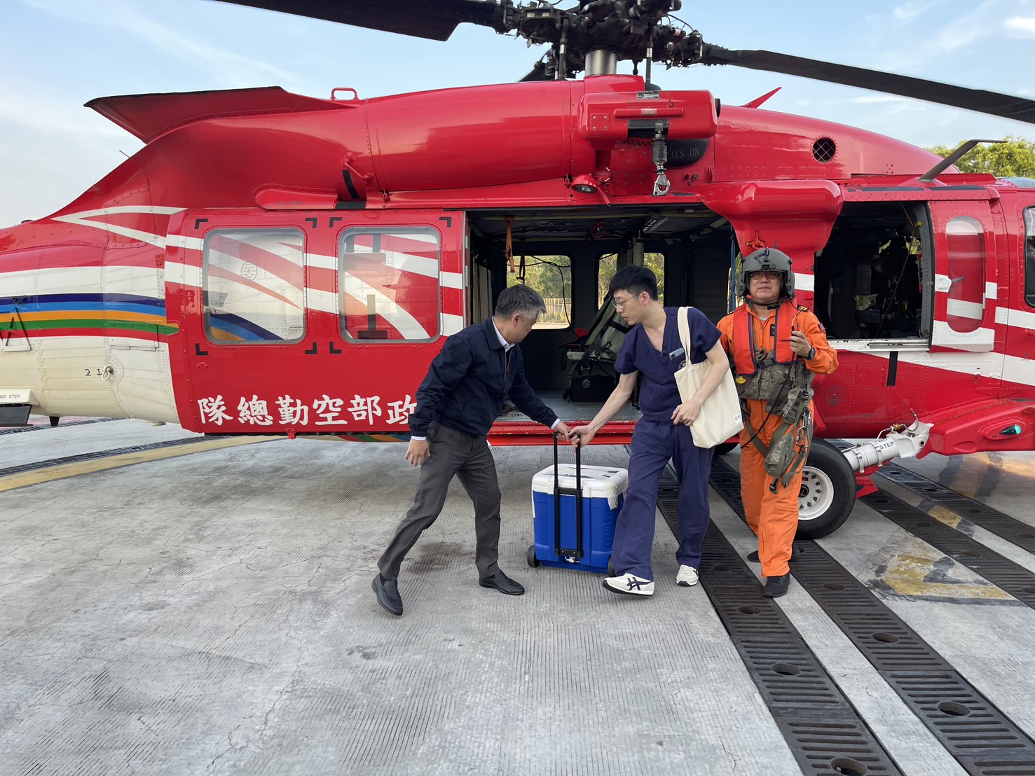 後送臺中機場