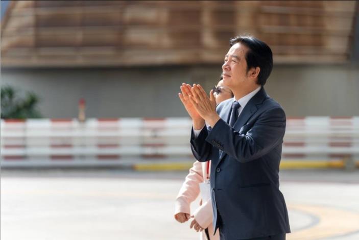 President Lai Ching-Te attended the ceremony in the company of Home Minister Liu Shyh-Fan