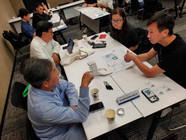 Fig 3 The teaching assistant collaborating with the corporate team to develop value propositions for products and services