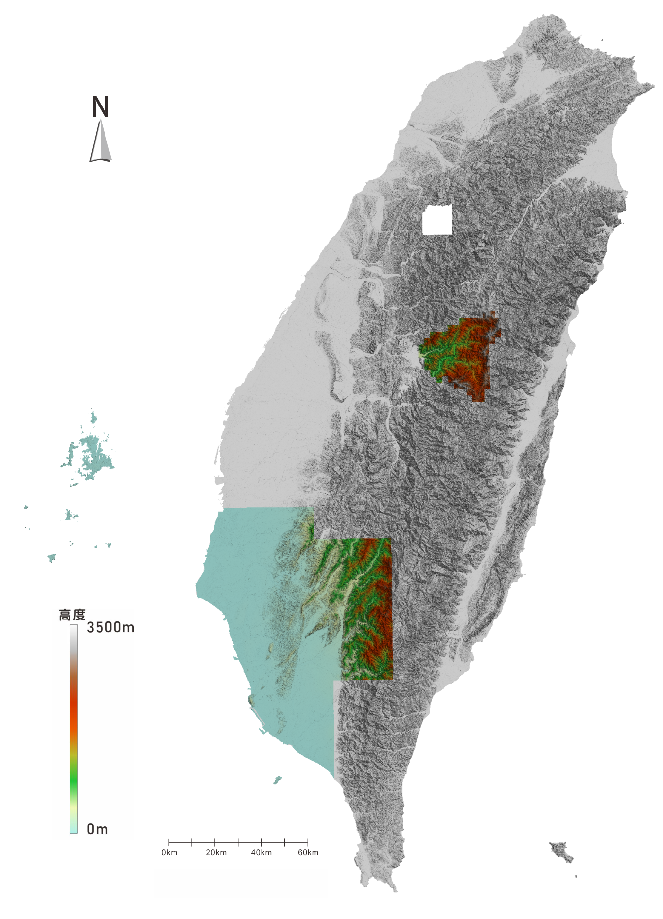 臺灣本島DTM