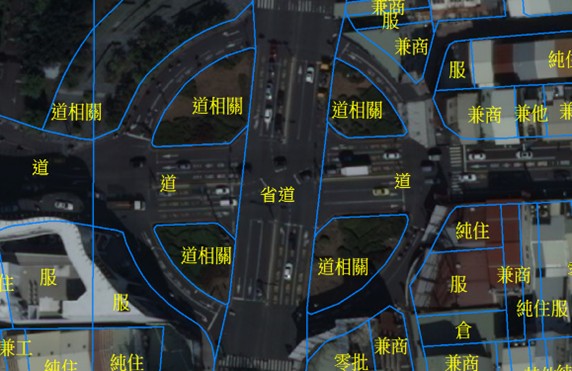航拍正射影像套疊國土利調查成果