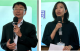 本中心鄭主任彩堂（左）及國家發展委員會曾簡任技正詠宜（右）開幕致詞