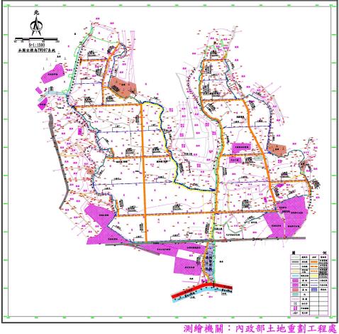 高雄市水安農地重劃區農水路工程設計平面圖