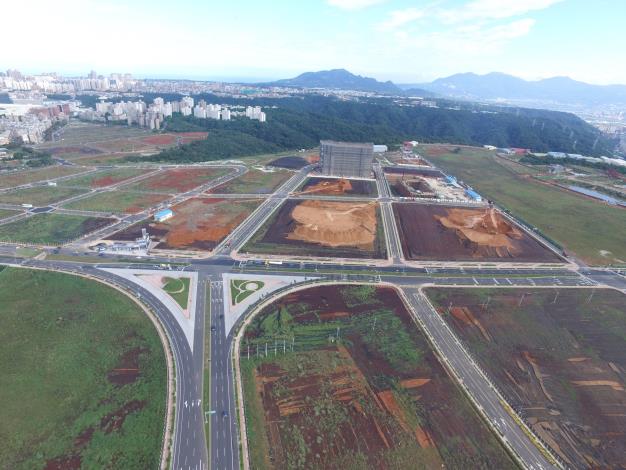 Public Works for Zone Expropriation around the Taoyuan Airport MRT (A7) - Culture 1st Road and Wentao Road Intersection - Aerial Photo upon Completion