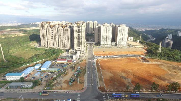 Public Works for Zone Expropriation around the Taoyuan Airport MRT (A7) - Wenqing Road - Aerial Photo upon Completion