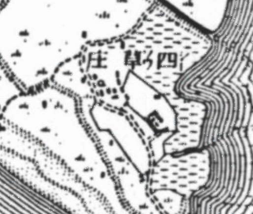 圖4：除了曾老師提到的《臺南及安平近傍地圖》外，這張《日治5萬分之一地形圖》亦有出現砲臺，可看出其座向。