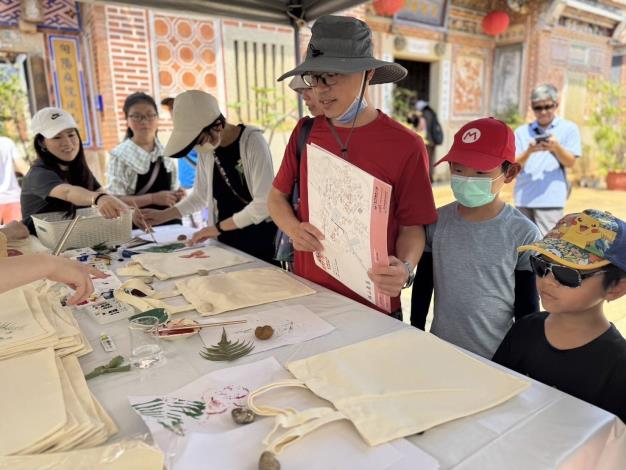 聚落走讀導覽與體驗活動-拓印帆布袋體驗