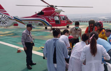 NASC was called for an emergency medical evacuation at Nanzixing Mountain at Rueifang District, New Taipei City