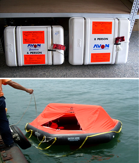 自動充氣式救生艇
