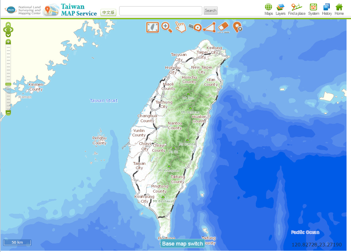 Taiwan MAP Service Website