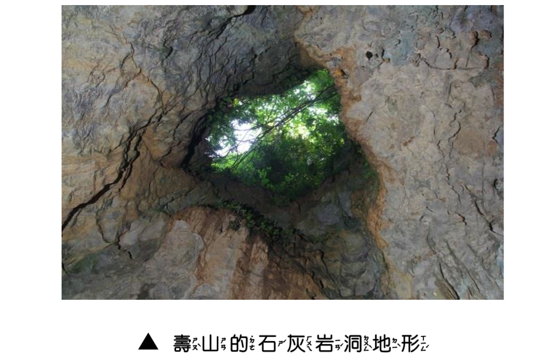 地質特色圖說-4_壽山的石灰岩洞地形