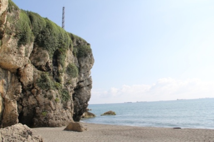 Magnificent coral reef limestone coastline