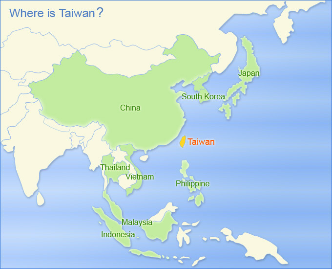 The Location of Taiwan