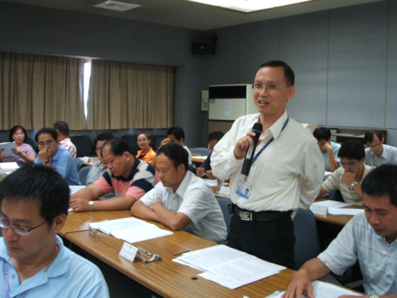 Changhua County Government delegate make a statement