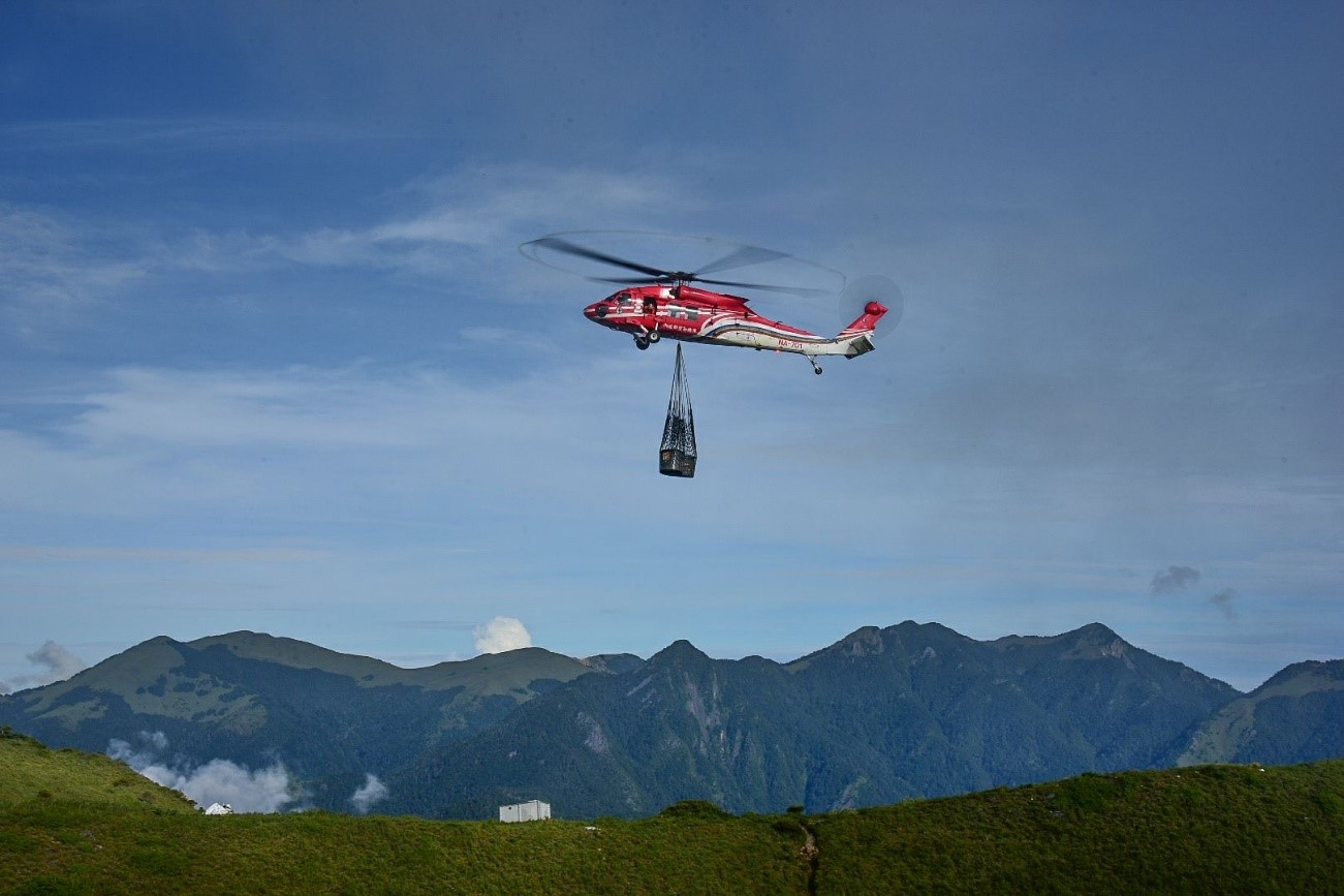 NASC Black Hawk Helicopters Expedite Construction of New Guangao Cabin
